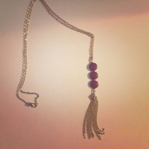 Gorgeous necklace with Maroon beads